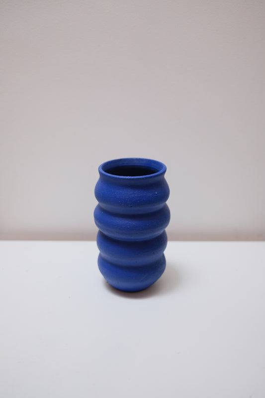 Bubble Vase — Matte Cobalt Blue