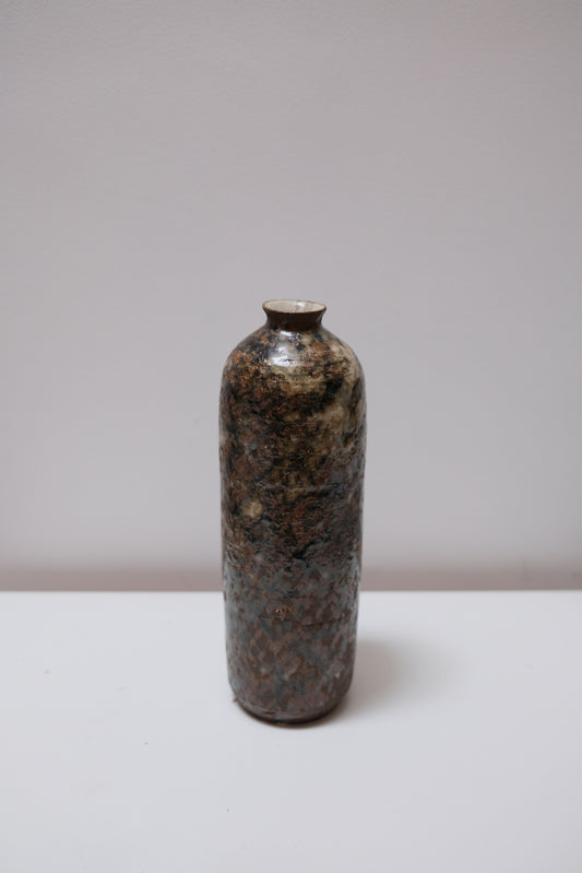 Vase — Splashed Multiglaze — Black Clay