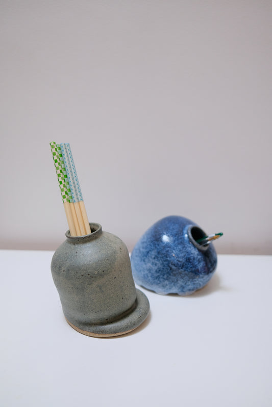 Melted Vase — Stone Green