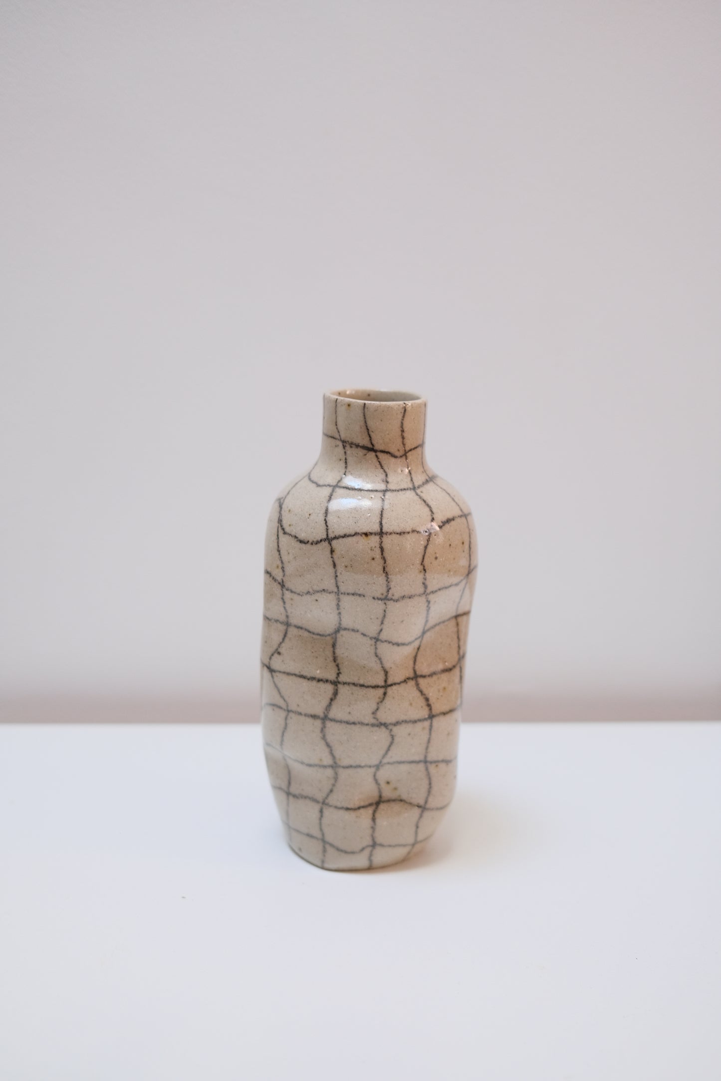 Warped Vase — Wavy Checkered #3